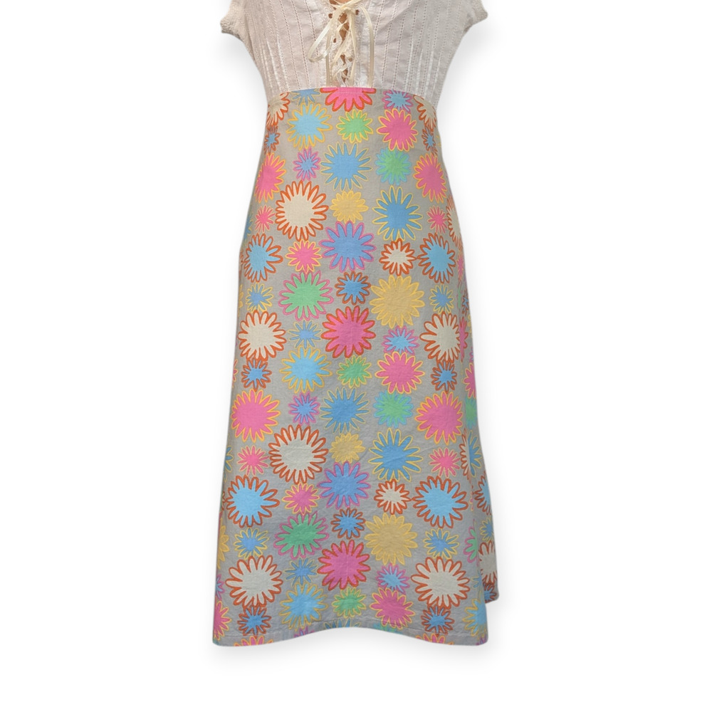 Bespoke Cotton Flower A-Line Summer Skirt